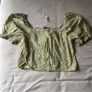 NWT Madewell Hopewell puff sleeve top